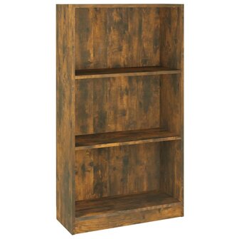 Boekenkast 60x24x109 cm bewerkt hout gerookt eikenkleurig 8720286931523 2