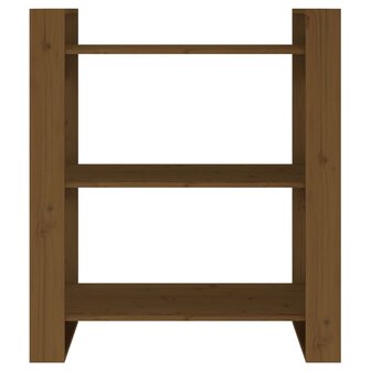 Boekenkast/kamerscherm 80x35x91 cm massief hout honingbruin 8720286905401 5