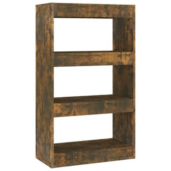 Boekenkast/kamerscherm 60x30x103 cm spaanplaat gerookt eiken 8720286844335 2