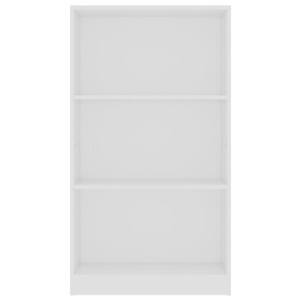 Boekenkast met 3 schappen 60x24x109 cm bewerkt hout wit 8719883787688 4