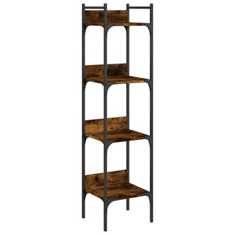 Boekenkast 4-laags 35x30x138,5 cm bewerkt hout gerookt eiken 8721012339019 2