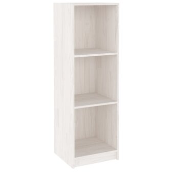 Boekenkast/kamerscherm 36x33x110 cm massief grenenhout wit 8720286772669 2