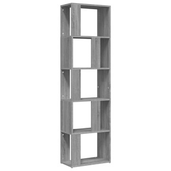 Boekenkast 45x24x160 cm bewerkt hout grijs sonoma eikenkleurig 8720845694074 2