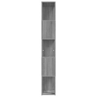 Boekenkast 45x24x160 cm bewerkt hout grijs sonoma eikenkleurig 8720845694074 6