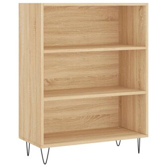 Boekenkast 69,5x32,5x90 cm bewerkt hout sonoma eikenkleurig 8720845866426 2