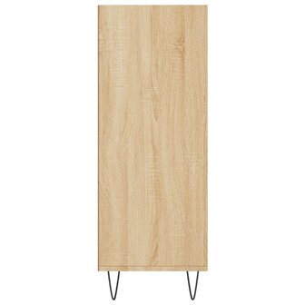 Boekenkast 69,5x32,5x90 cm bewerkt hout sonoma eikenkleurig 8720845866426 5