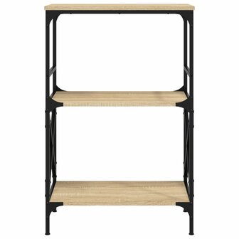 Boekenkast 3-laags 59x35x90,5 cm bewerkt hout sonoma eiken 8721012193956 4