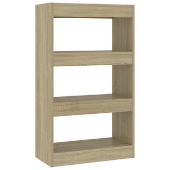 Boekenkast/kamerscherm 60x30x103 cm spaanplaat sonoma eiken 8720286843239 2