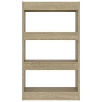 Boekenkast/kamerscherm 60x30x103 cm spaanplaat sonoma eiken 8720286843239 5