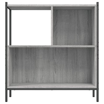 Boekenkast 72x28x77,5 cm bewerkt hout grijs sonoma eikenkleur 8721012339323 5