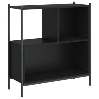 Boekenkast 72x28x77,5 cm bewerkt hout zwart 8721012339293 2