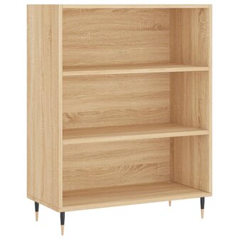 Boekenkast 69,5x32,5x90 cm bewerkt hout sonoma eikenkleurig 8720845866266 2