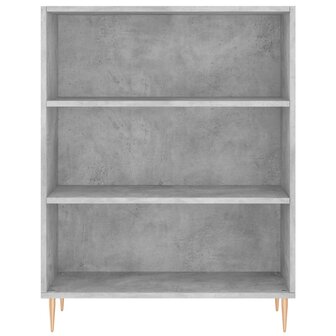 Boekenkast 69,5x32,5x90 cm bewerkt hout betongrijs 8720845866358 4