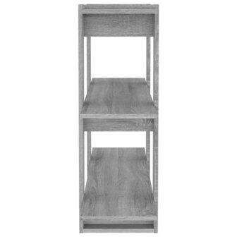 Boekenkast/kamerscherm 100x30x87 cm grijs sonoma eikenkleurig 8720286843987 4