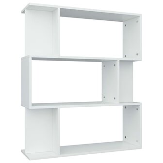 Boekenkast/kamerscherm 80x24x96 cm bewerkt hout wit 8719883672427 2