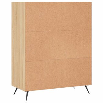 Boekenkast 69,5x32,5x90 cm bewerkt hout sonoma eikenkleurig 8720845866181 6