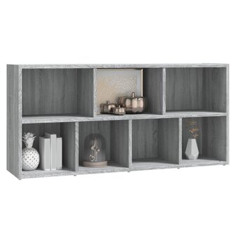 Boekenkast 50x25x106 cm grijs sonoma eikenkleurig 8720286954287 5