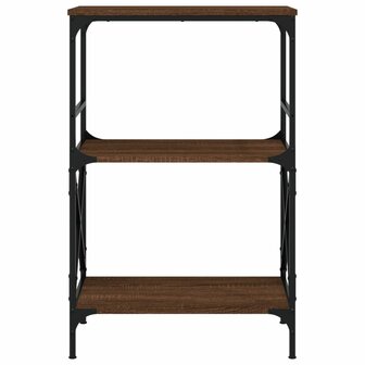 Boekenkast 3-laags 59x35x90,5 cm bewerkt hout bruineikenkleurig 8721012193987 4