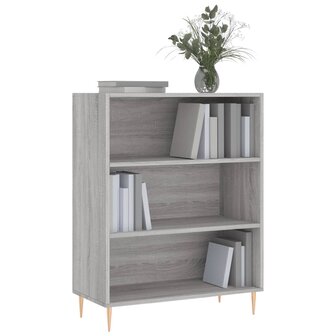 Boekenkast 69,5x32,5x90 cm bewerkt hout grijs sonoma eikenkleur 8720845866372 3