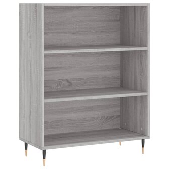 Boekenkast 69,5x32,5x90 cm bewerkt hout grijs sonoma eikenkleur 8720845866297 2