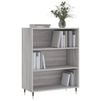 Boekenkast 69,5x32,5x90 cm bewerkt hout grijs sonoma eikenkleur 8720845866297 3