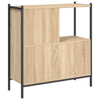 Boekenkast 72x28x77,5 cm bewerkt hout sonoma eikenkleurig 8721012339309 7