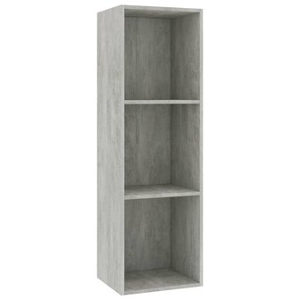 Boekenkast/tv-meubel 36x30x114 cm bewerkt hout betongrijs 8719883673004 2