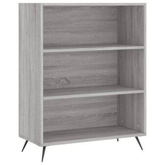 Boekenkast 69,5x32,5x90 cm bewerkt hout grijs sonoma eikenkleur 8720845866211 2