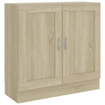 Boekenkast 82,5x30,5x80 cm bewerkt hout sonoma eikenkleurig 8720286133903 2