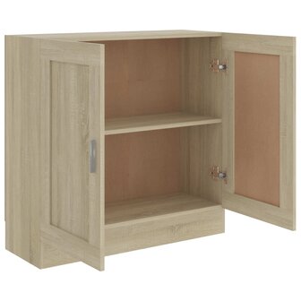 Boekenkast 82,5x30,5x80 cm bewerkt hout sonoma eikenkleurig 8720286133903 5