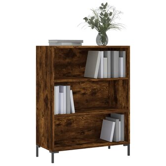 Boekenkast 69,5x32,5x90 cm bewerkt hout gerookt eikenkleurig 8720845866525 3