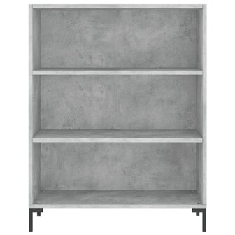 Boekenkast 69,5x32,5x90 cm bewerkt hout betongrijs 8720845866518 4