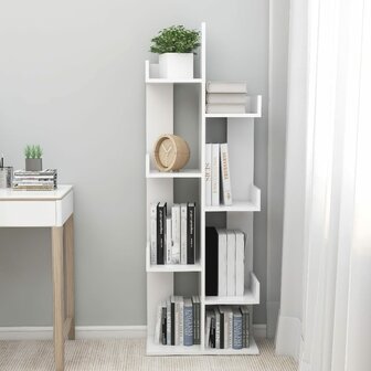 Boekenkast 48x25,5x140 cm spaanplaat wit 8720286645895 3