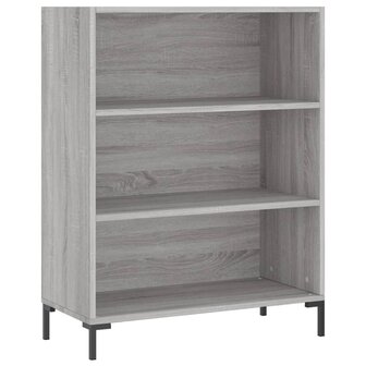 Boekenkast 69,5x32,5x90 cm bewerkt hout grijs sonoma eikenkleur 8720845866532 2