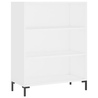 Boekenkast 69,5x32,5x90 cm bewerkt hout wit 8720845866471 2