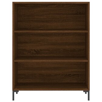 Boekenkast 69,5x32,5x90 cm bewerkt hout bruin eikenkleur 8720845866549 4