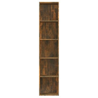 Boekenkast 40x30x189 cm bewerkt hout gerookt eikenkleurig 8720286954249 3