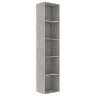 Boekenkast 40x30x189 cm bewerkt hout betongrijs 8719883869513 2