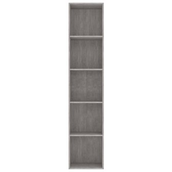 Boekenkast 40x30x189 cm bewerkt hout betongrijs 8719883869513 4