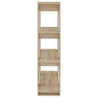 Boekenkast/kamerscherm 100x30x123,5 cm sonoma eikenkleurig 8720286842584 4