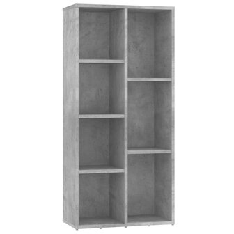 Boekenkast 50x25x106 cm bewerkt hout betongrijs 8719883869698 2