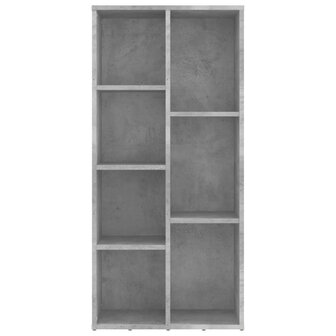 Boekenkast 50x25x106 cm bewerkt hout betongrijs 8719883869698 4