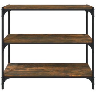 Boekenkast 80x33x70,5 cm hout en staal gerookt eikenkleur 8720287197218 5