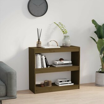 Boekenkast/kamerscherm 80x30x71,5 cm grenenhout honingbruin 8720286608869 3