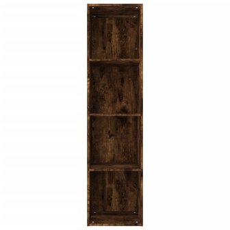 Boekenkast / tv-meubel 36x30x143 cm bewerkt hout gerookt eiken 8720286975084 6