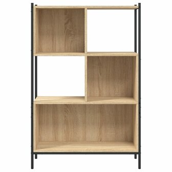 Boekenkast 72x28x109 cm bewerkt hout sonoma eikenkleurig 8721012339354 5