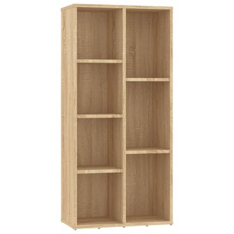 Boekenkast 50x25x106 cm bewerkt hout sonoma eikenkleurig 8719883869681 2