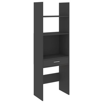 Boekenkast 60x35x180 cm bewerkt hout grijs 8720286352823 2