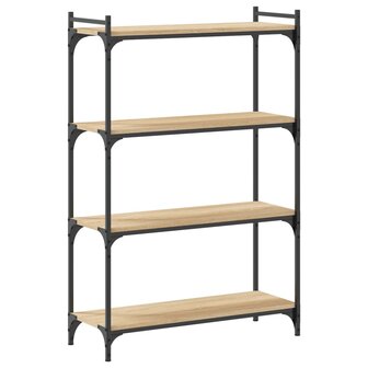 Boekenkast 4-laags 80x30x120 cm bewerkt hout sonoma eikenkleur 8721012194557 6