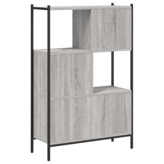 Boekenkast 72x28x109 cm bewerkt hout grijs sonoma eikenkleurig 8721012339378 7